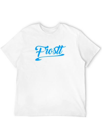 Black T-Shirt with Frost Logo - Casual Style