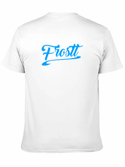 Black T-Shirt with Frost Logo - Casual Style