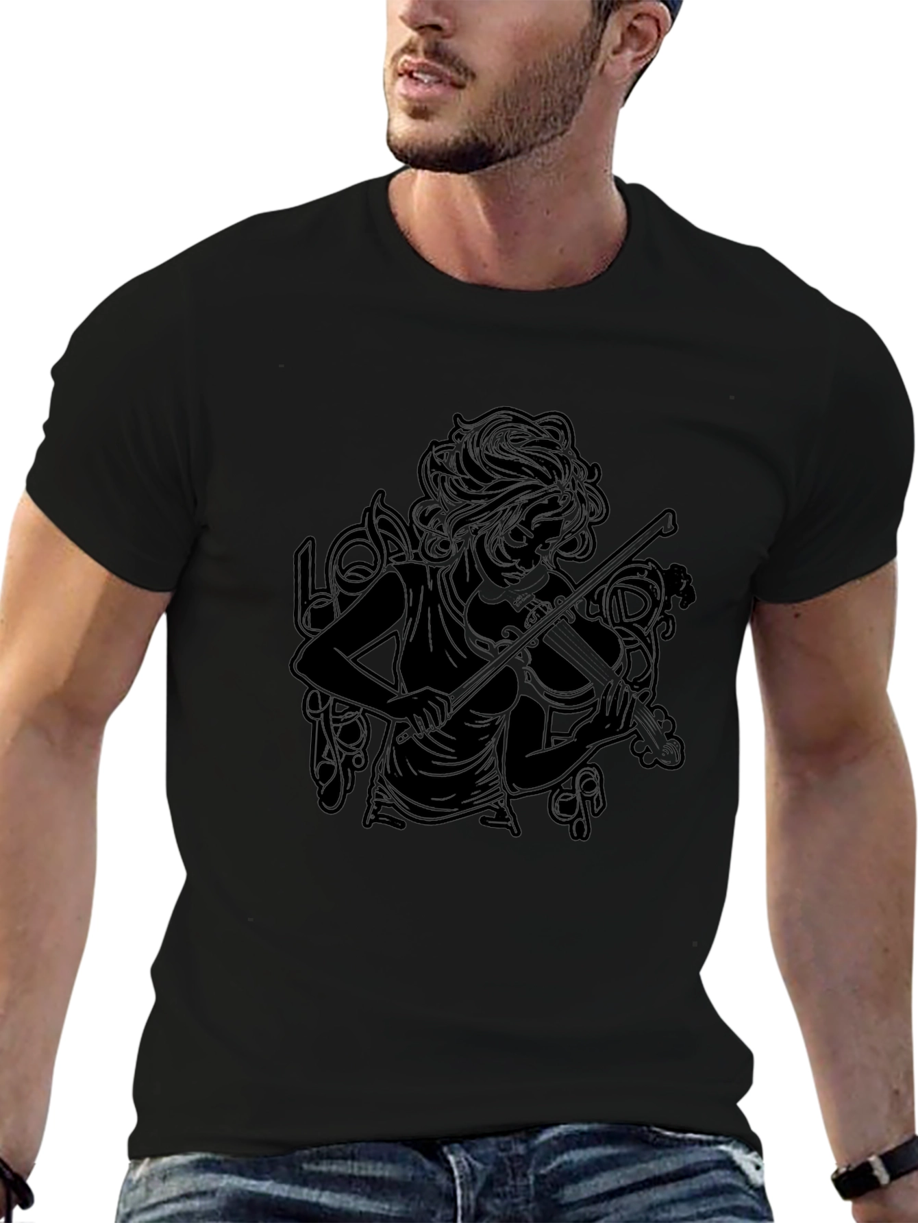 Musician Art Black T-Shirt - Stylish & Unique
