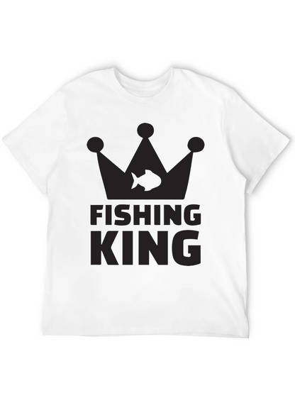 Fishing King Black T-Shirt - Anglers Crown
