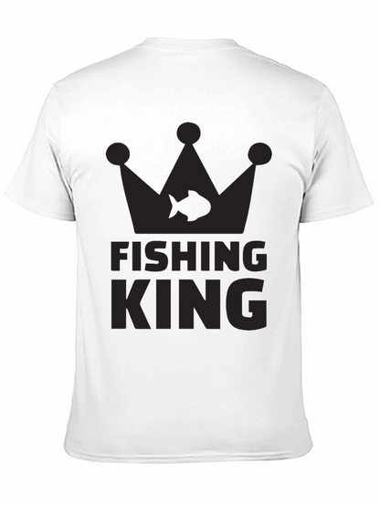 Fishing King Black T-Shirt - Anglers Crown