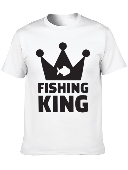 Fishing King Black T-Shirt - Anglers Crown