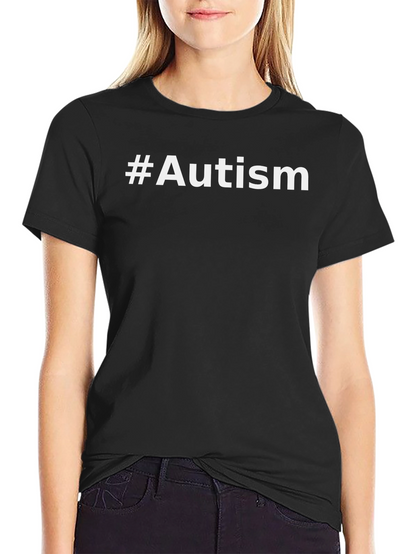 #Autism Awareness Black Tee - Support & Acceptance