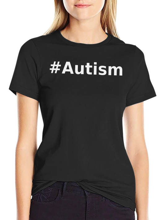 #Autism Awareness Black Tee - Support & Acceptance