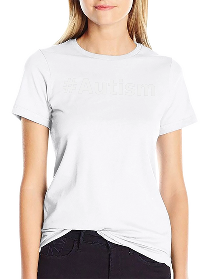 #Autism Awareness Black Tee - Support & Acceptance