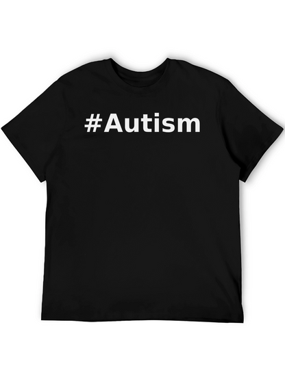 #Autism Awareness Black Tee - Support & Acceptance