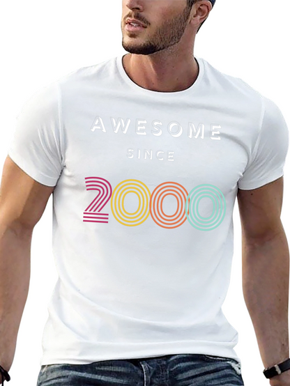 Awesome Since 2000 Black T-Shirt