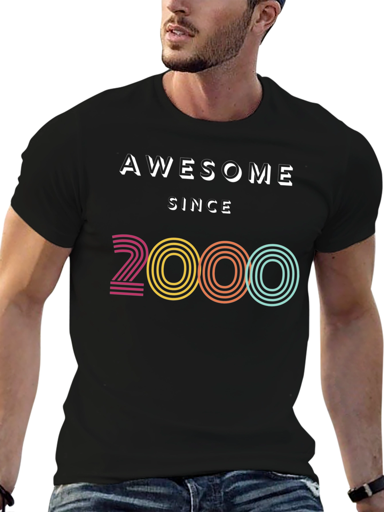 Awesome Since 2000 Black T-Shirt