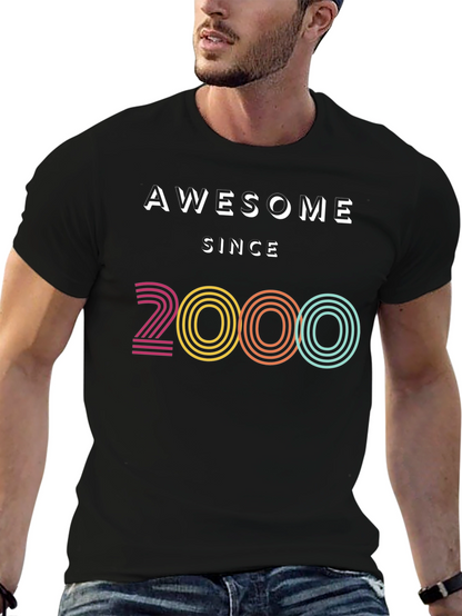 Awesome Since 2000 Black T-Shirt