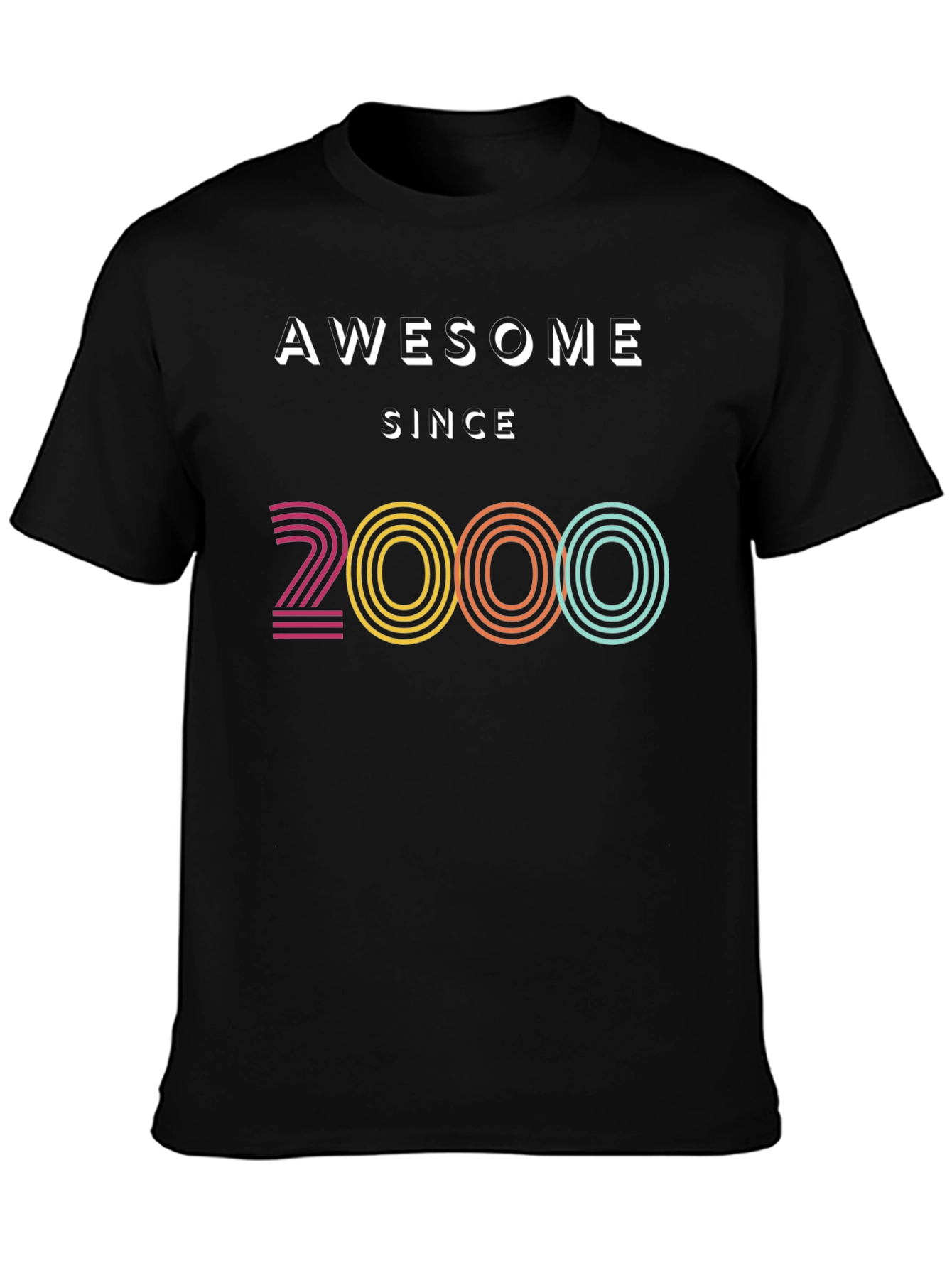 Awesome Since 2000 Black T-Shirt
