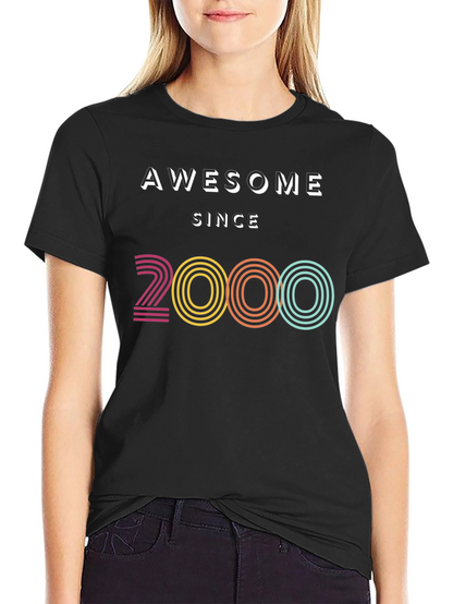 Awesome Since 2000 Black T-Shirt