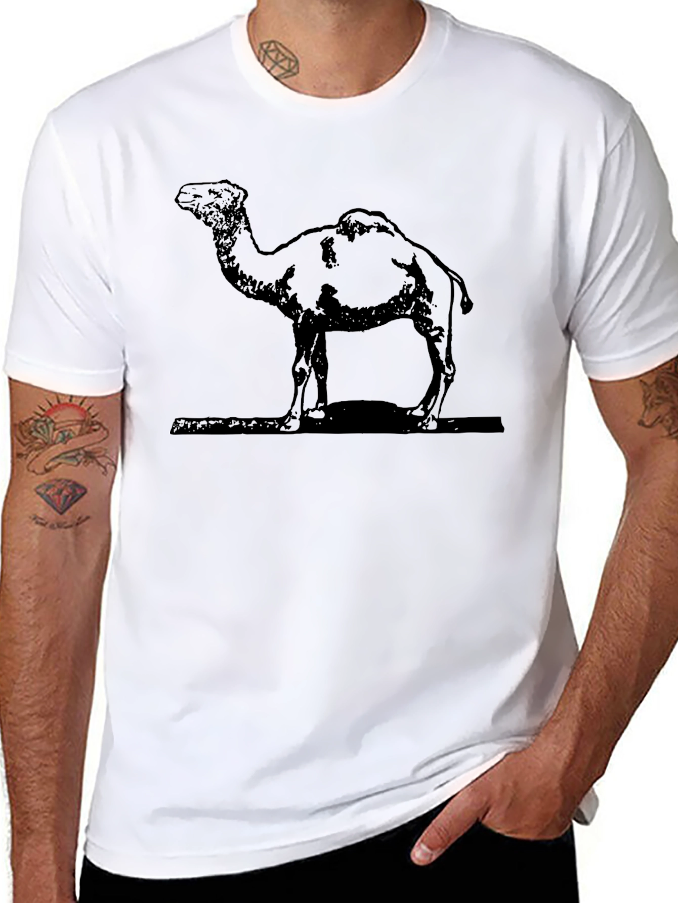 Camel Graphic T-Shirt - Classic Black Tee