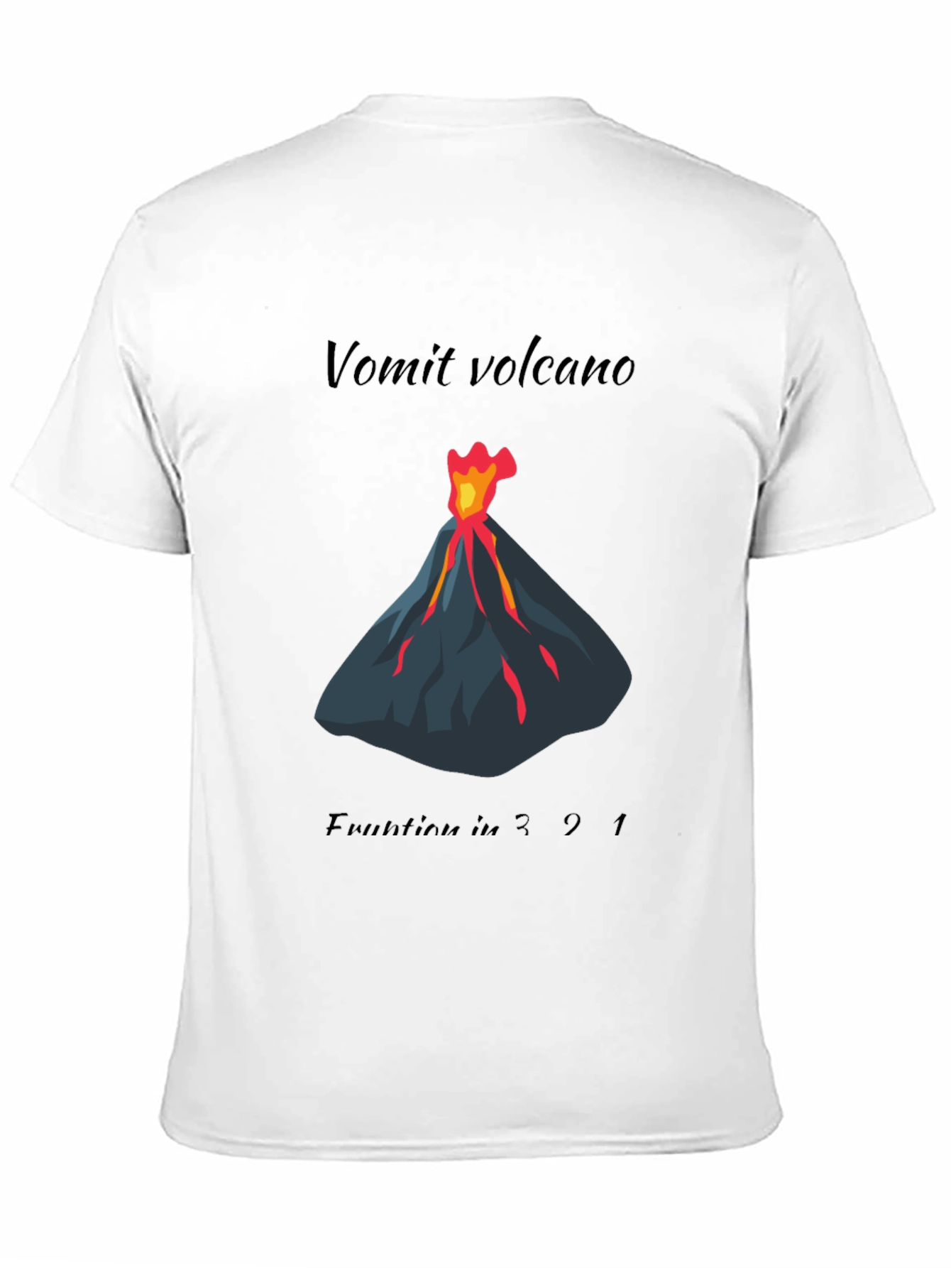 Vomit Volcano Eruption Graphic Tee