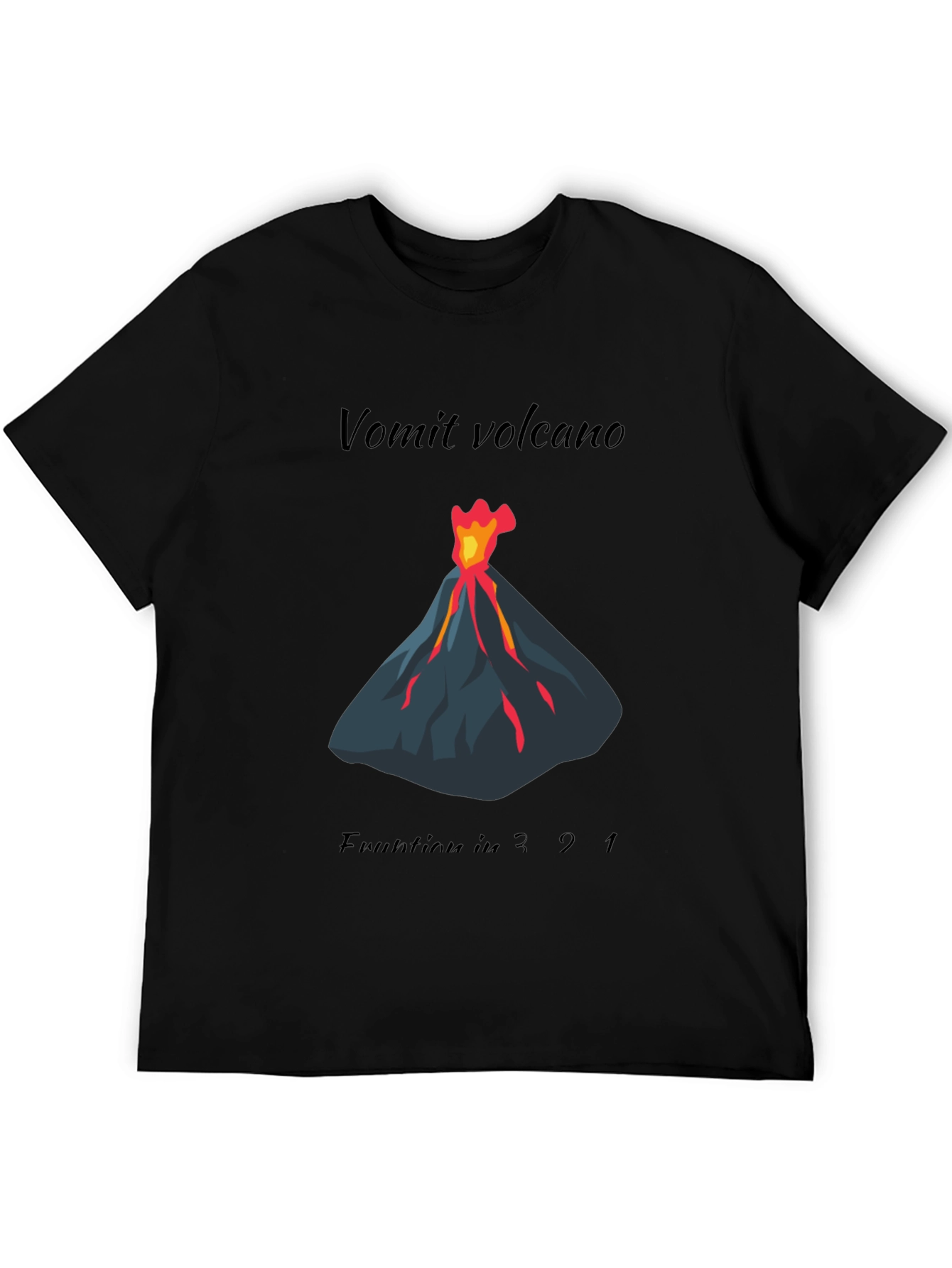 Vomit Volcano Eruption Graphic Tee