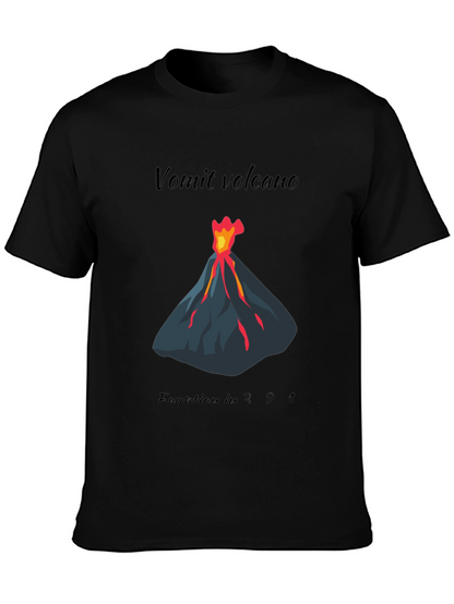 Vomit Volcano Eruption Graphic Tee
