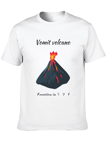 Vomit Volcano Eruption Graphic Tee