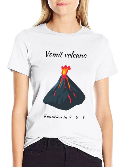 Vomit Volcano Eruption Graphic Tee