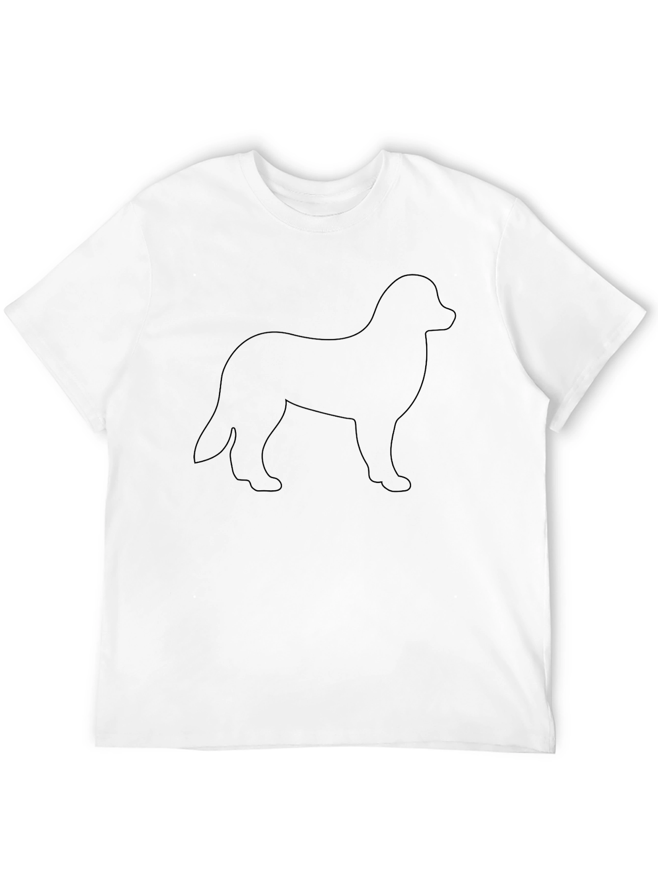 Dog Silhouette Black T-Shirt
