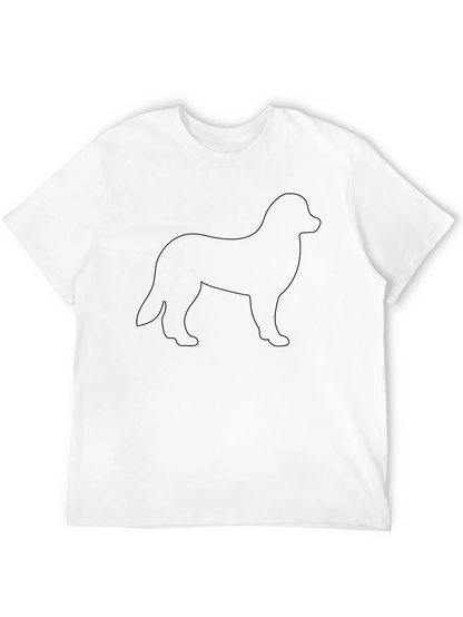 Dog Silhouette Black T-Shirt