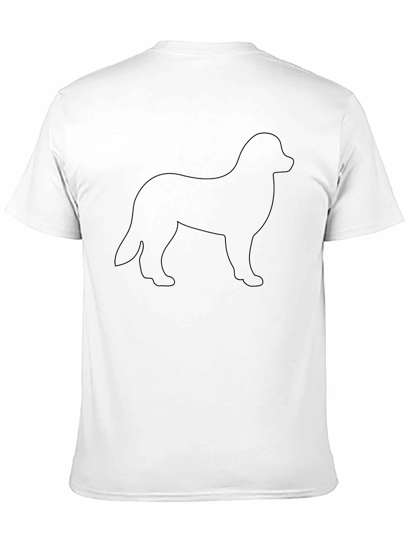 Dog Silhouette Black T-Shirt