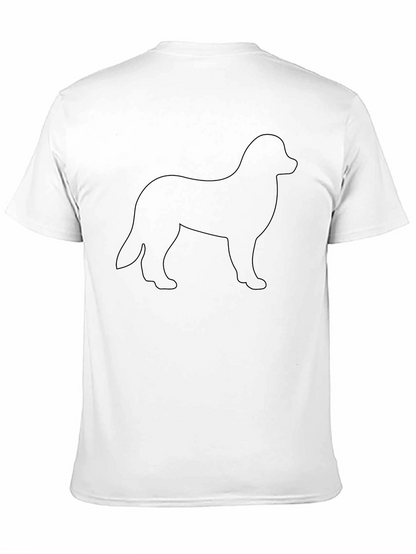 Dog Silhouette Black T-Shirt