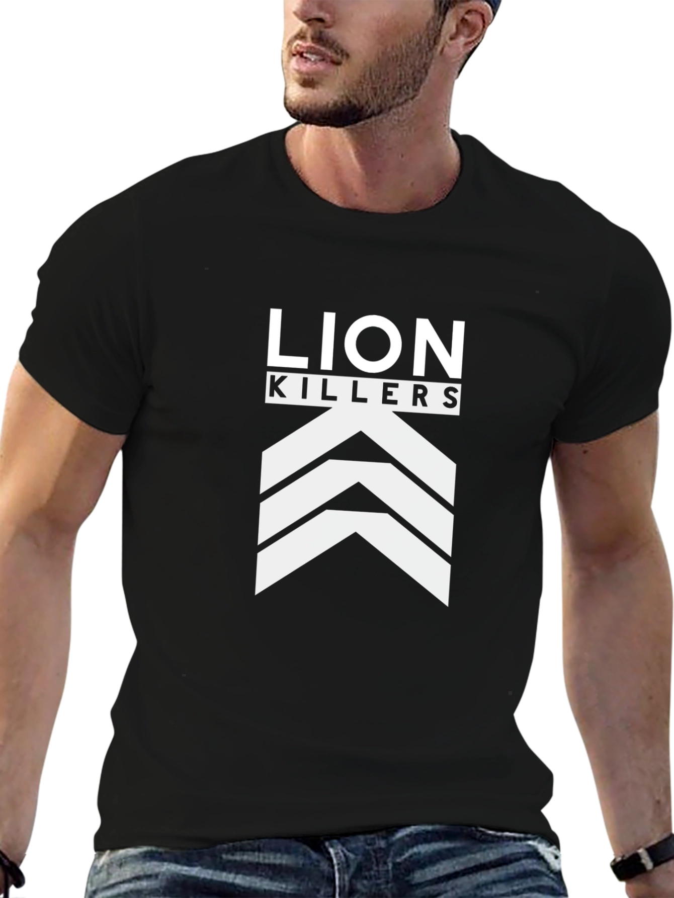Lion Killers Black Graphic Tee