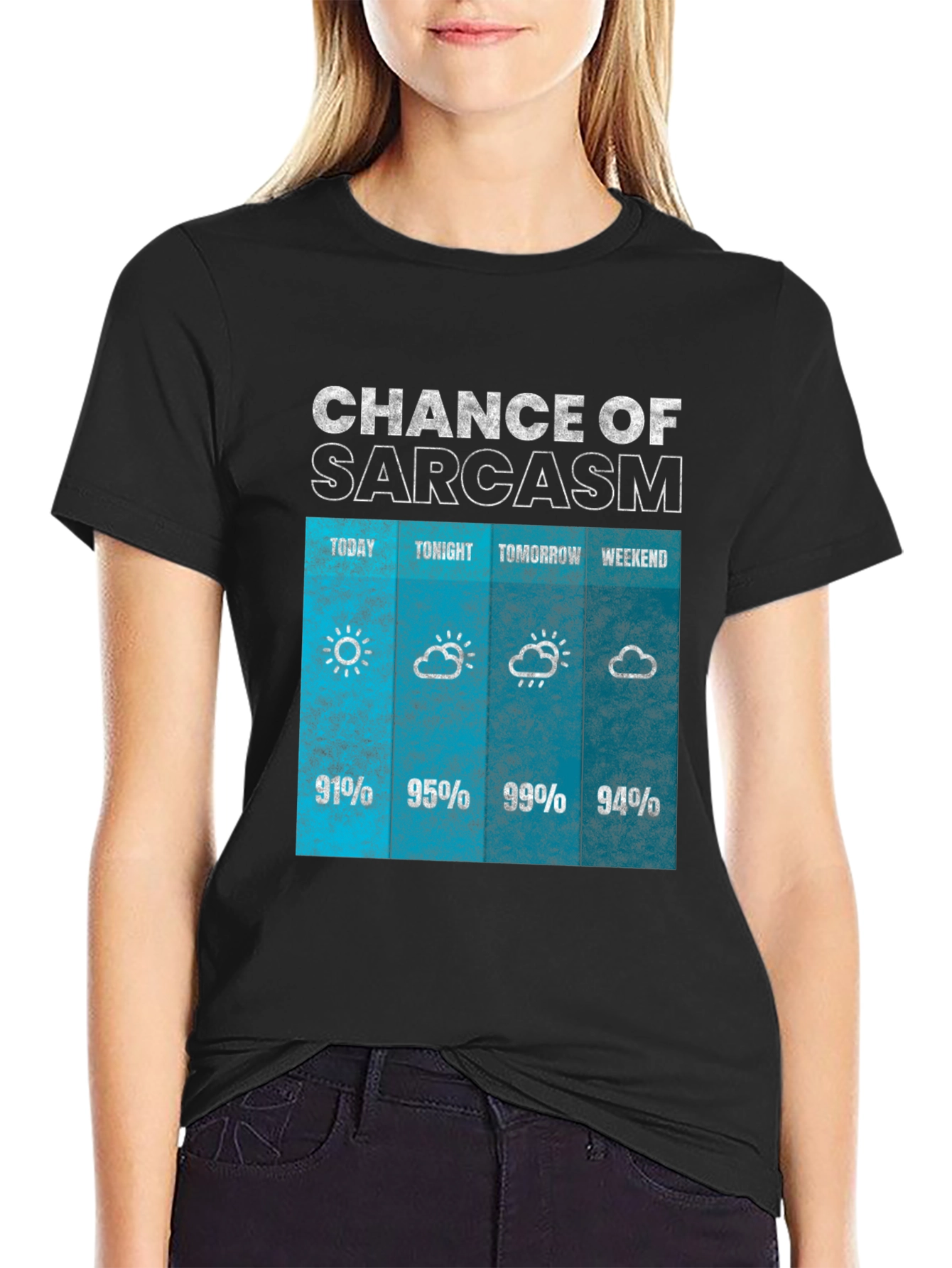 Sarcasm Weather Forecast Graphic Tee