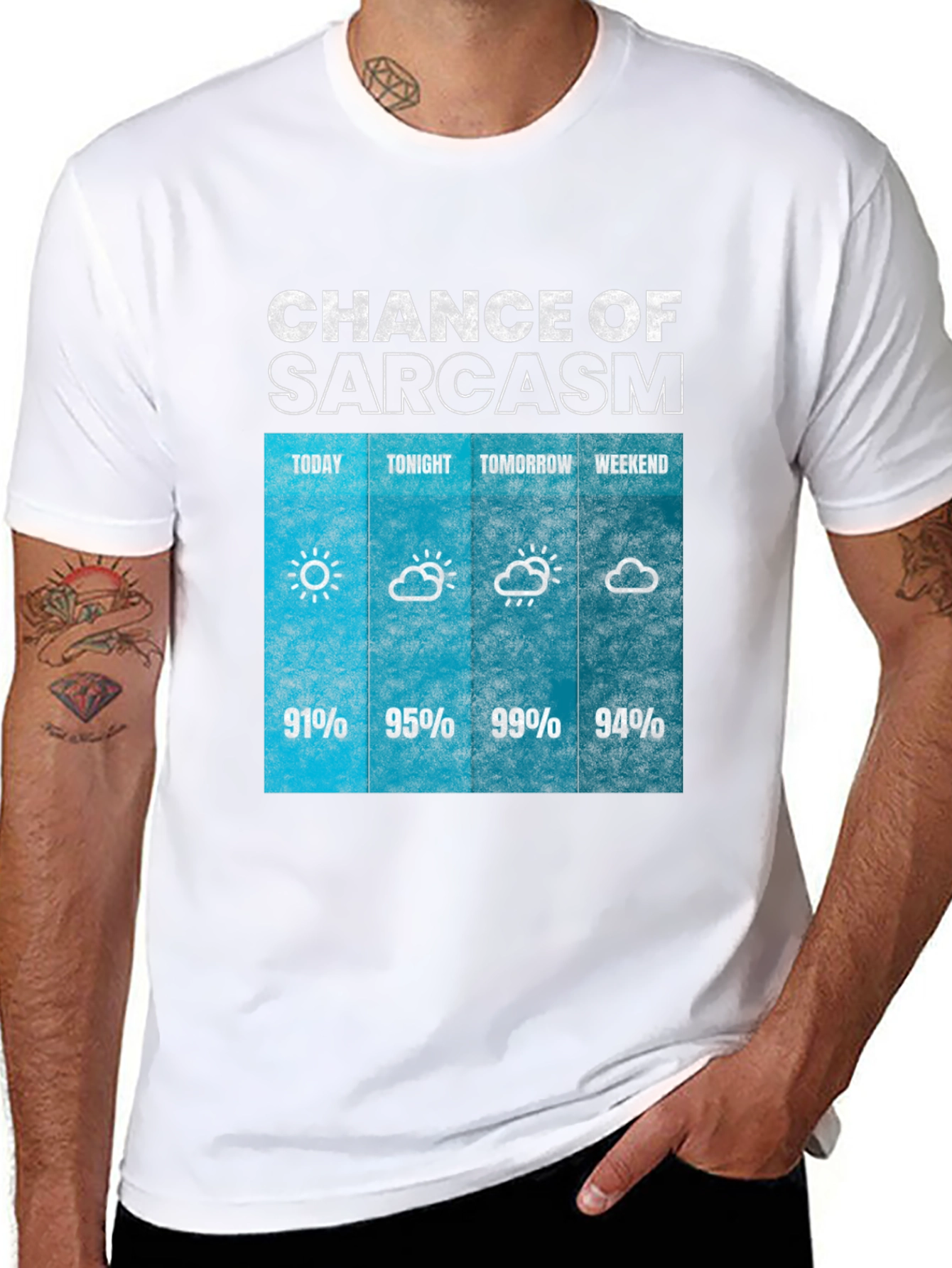 Sarcasm Weather Forecast Graphic Tee