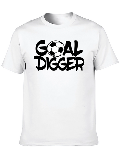 Goal Digger Soccer Graphic T-Shirt - Black