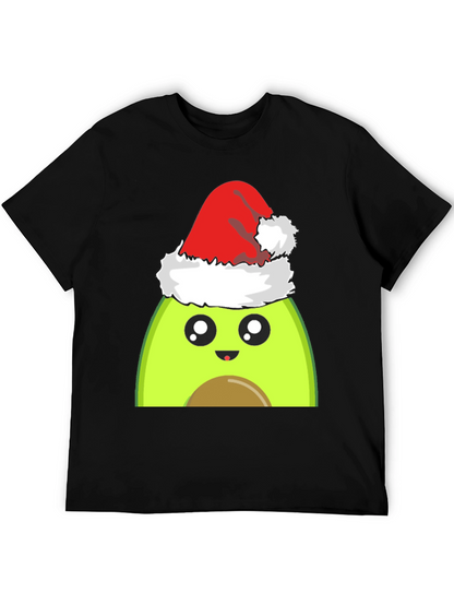 Avocado Santa Hat Graphic Tee