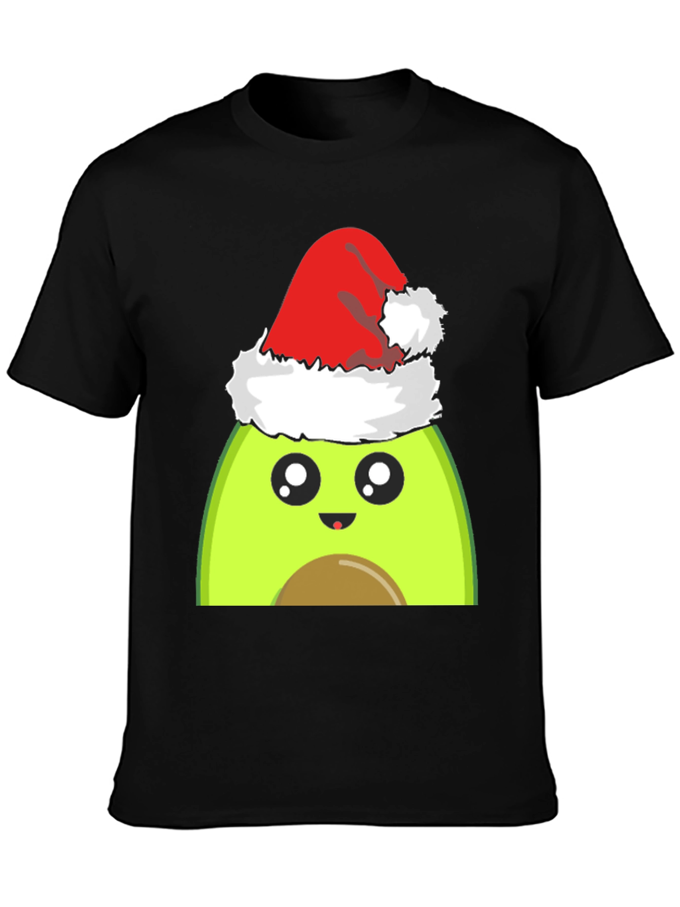 Avocado Santa Hat Graphic Tee
