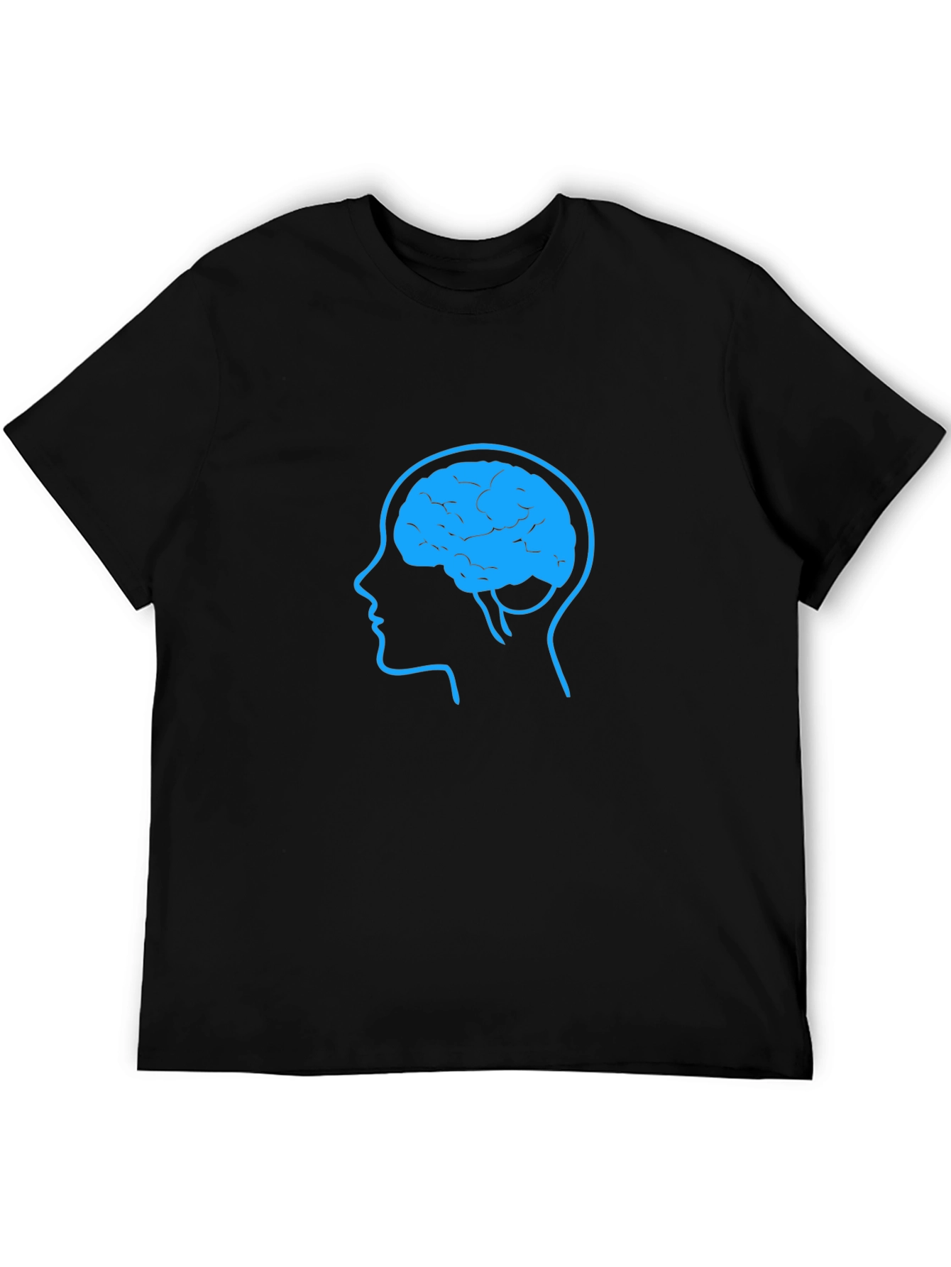 Brain Graphic Tee - Black Cotton Blend
