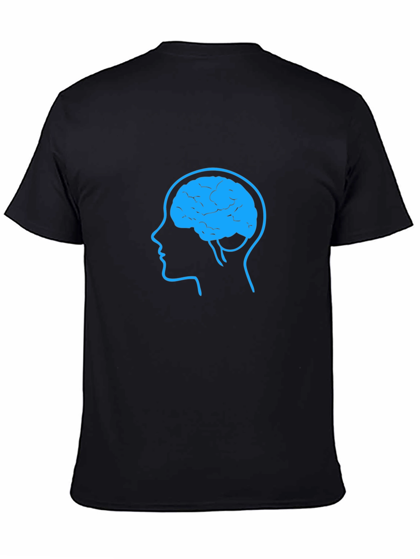 Brain Graphic Tee - Black Cotton Blend