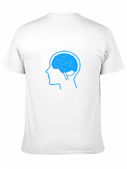 Brain Graphic Tee - Black Cotton Blend