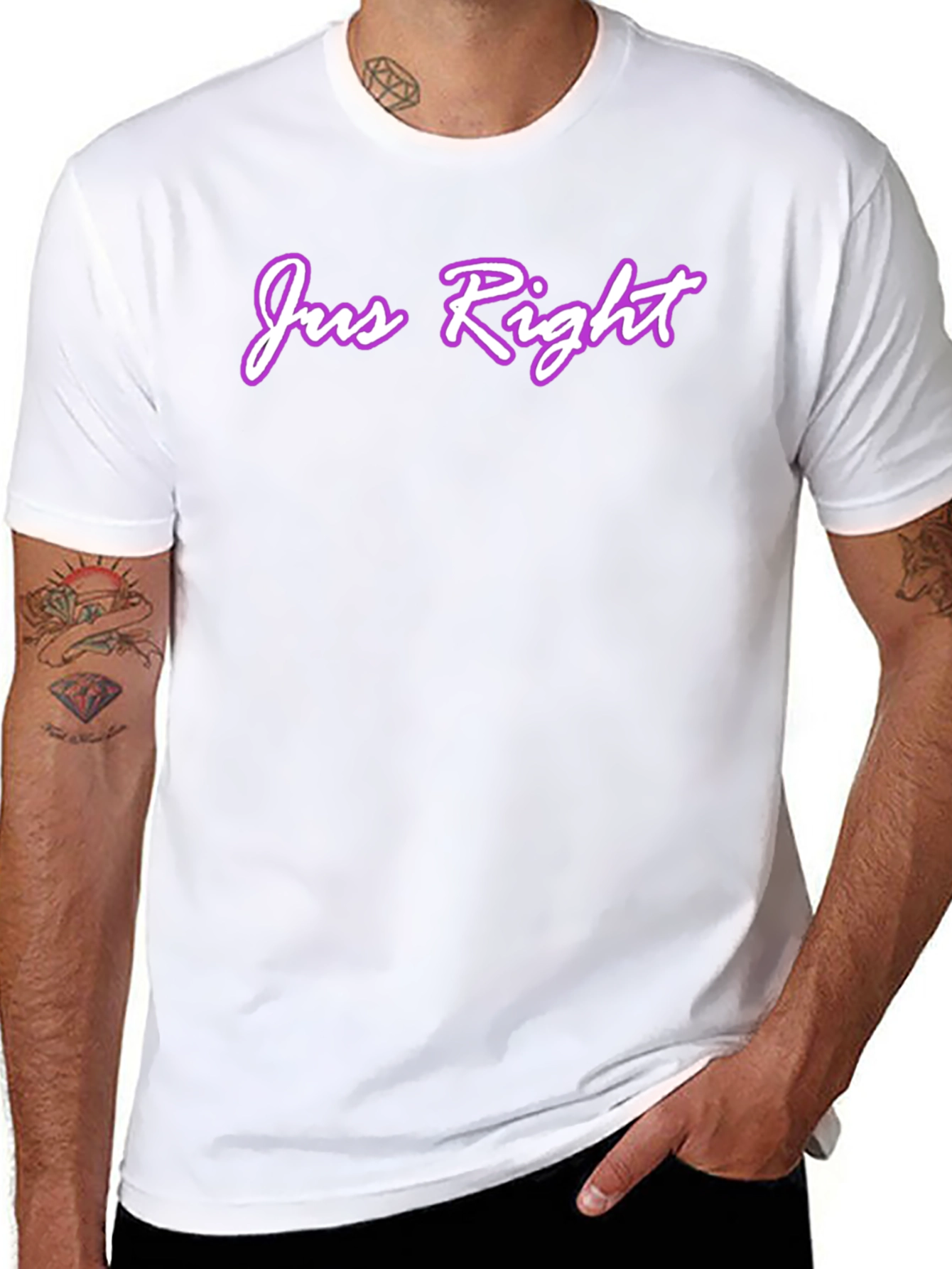 Jus Right Graphic Tee - Casual Comfort T-Shirt