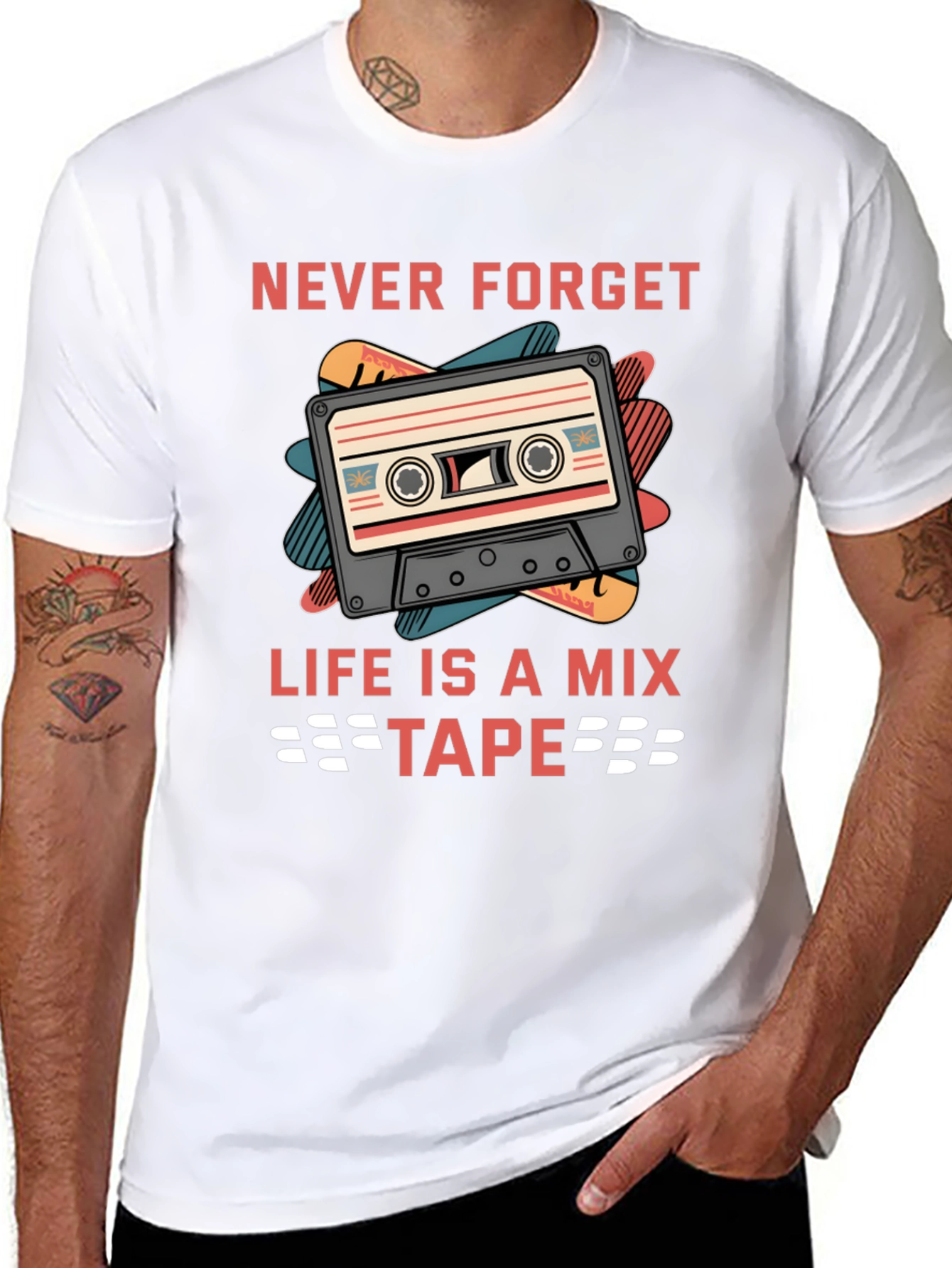 Never Forget Mixtape Graphic Tee