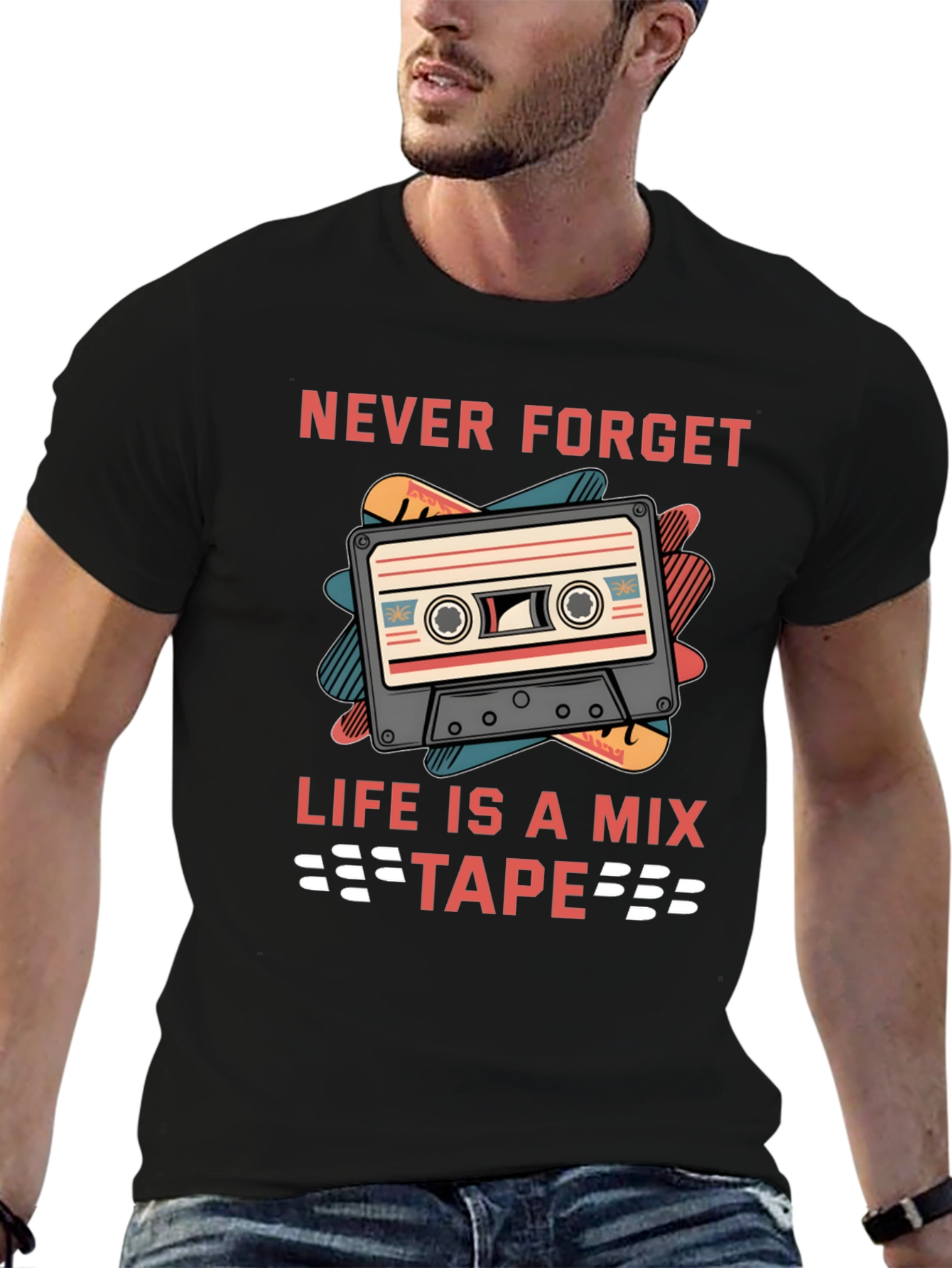 Never Forget Mixtape Graphic Tee