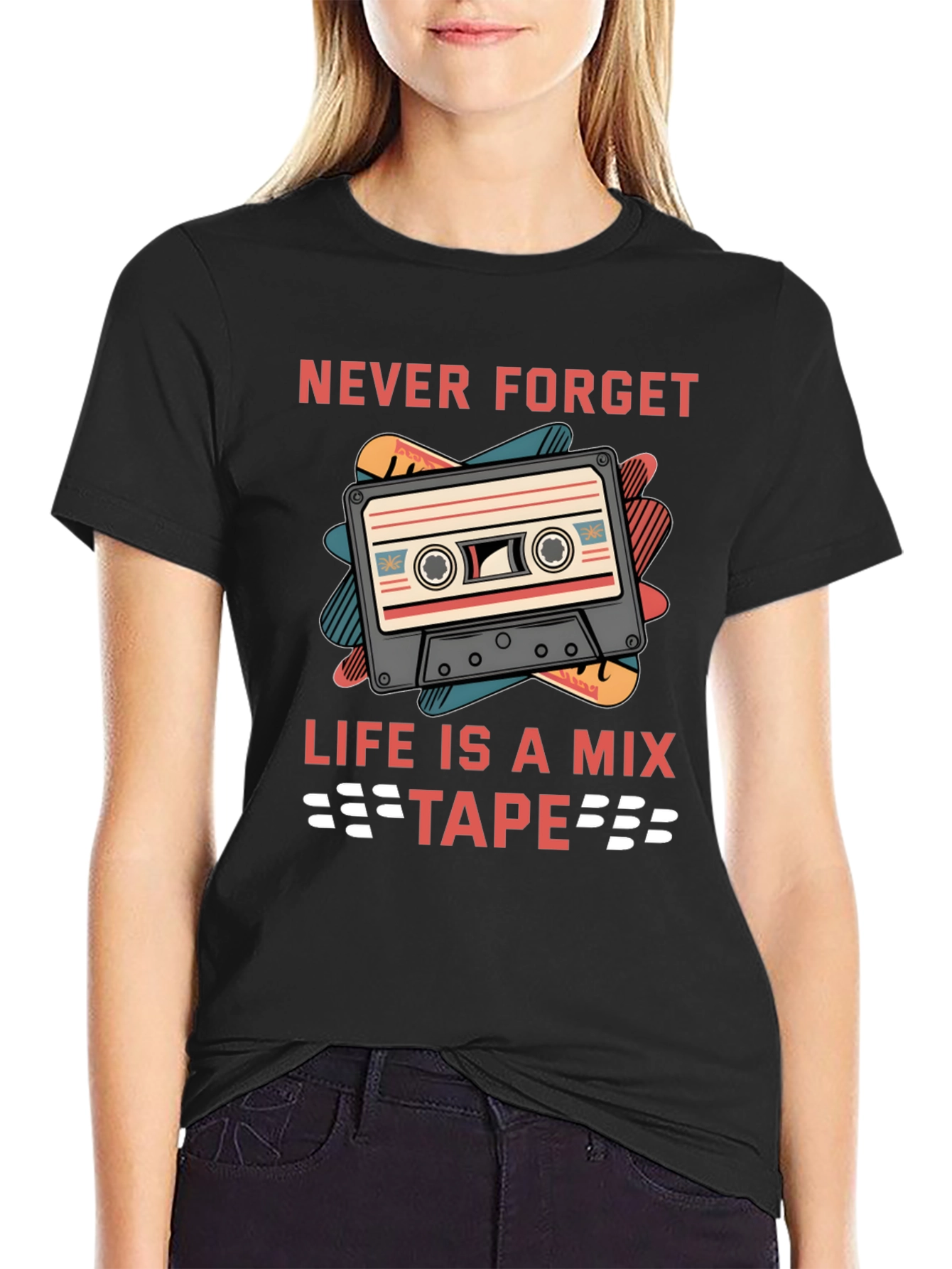 Never Forget Mixtape Graphic Tee