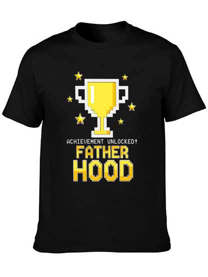 Fatherhood Unlocked Graphic Tee - Gamer Dad Shirt