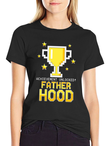 Fatherhood Unlocked Graphic Tee - Gamer Dad Shirt