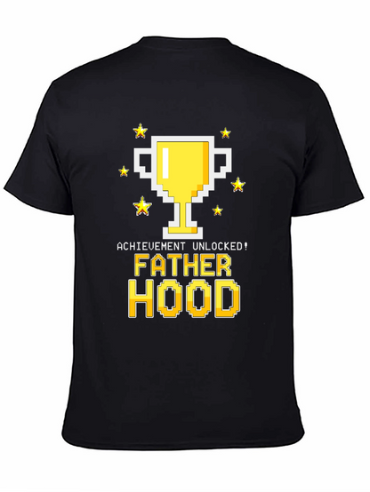 Fatherhood Unlocked Graphic Tee - Gamer Dad Shirt