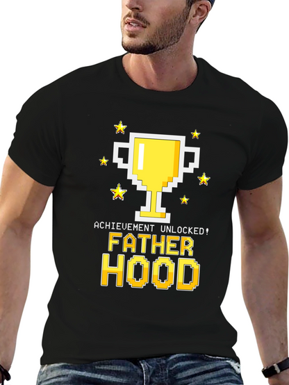 Fatherhood Unlocked Graphic Tee - Gamer Dad Shirt
