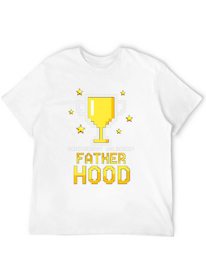 Fatherhood Unlocked Graphic Tee - Gamer Dad Shirt