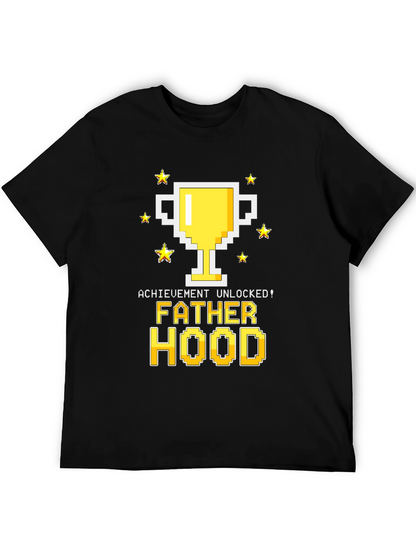 Fatherhood Unlocked Graphic Tee - Gamer Dad Shirt