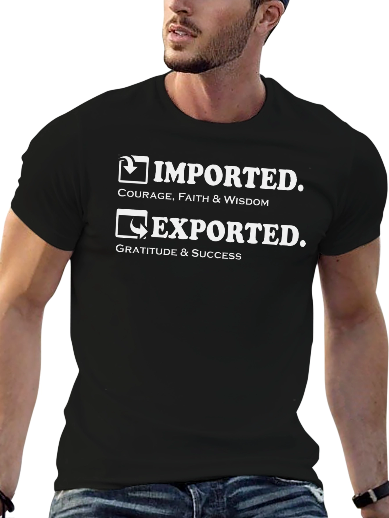 Imported Exported Graphic T-Shirt