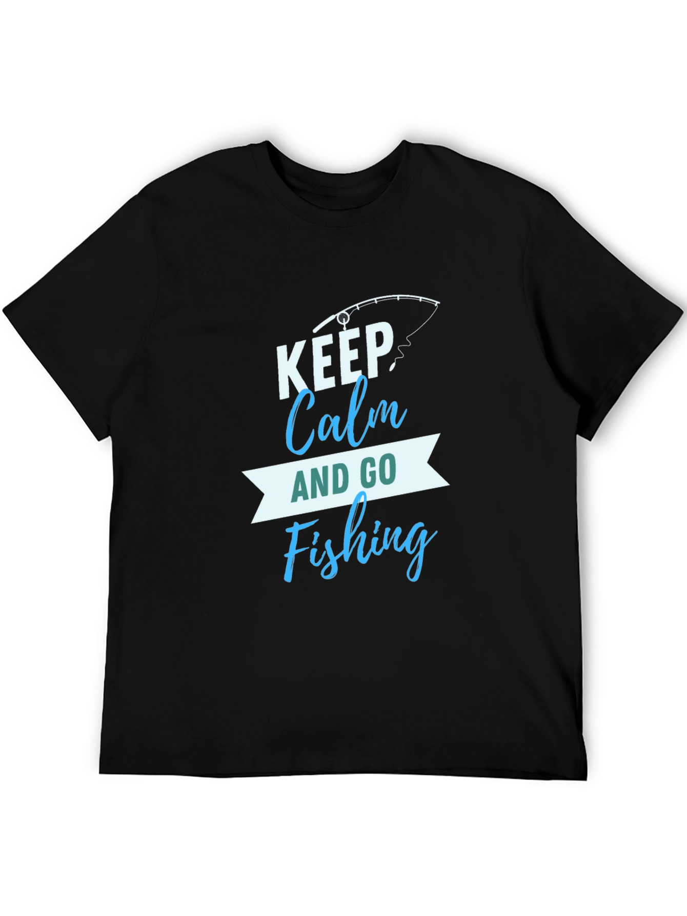 Keep Calm and Go Fishing Graphic T-Shirt
