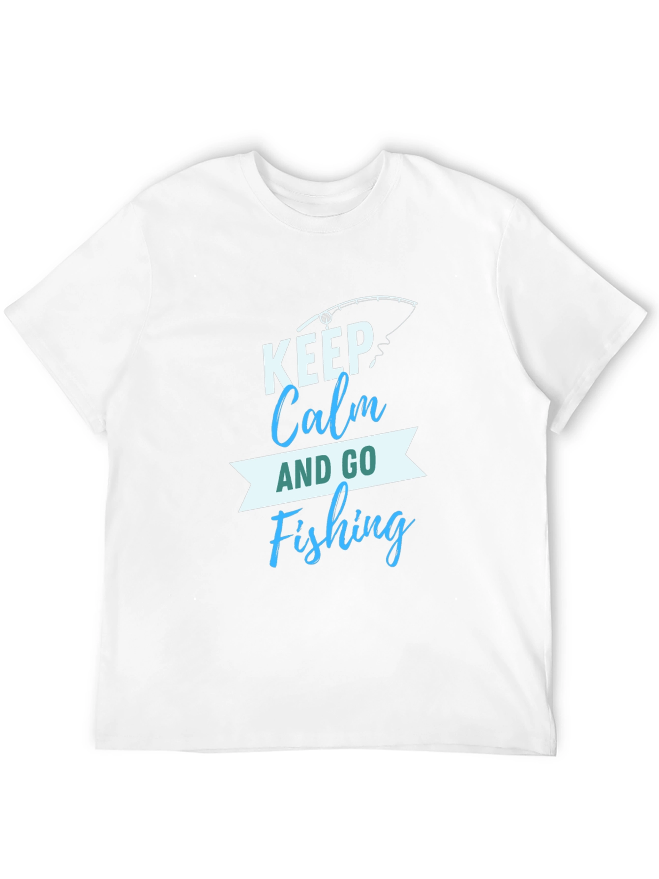 Keep Calm and Go Fishing Graphic T-Shirt