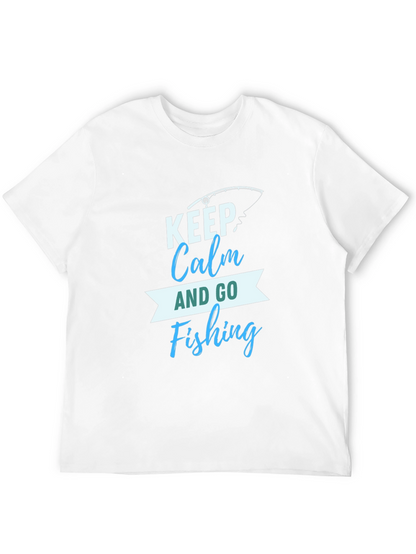 Keep Calm and Go Fishing Graphic T-Shirt