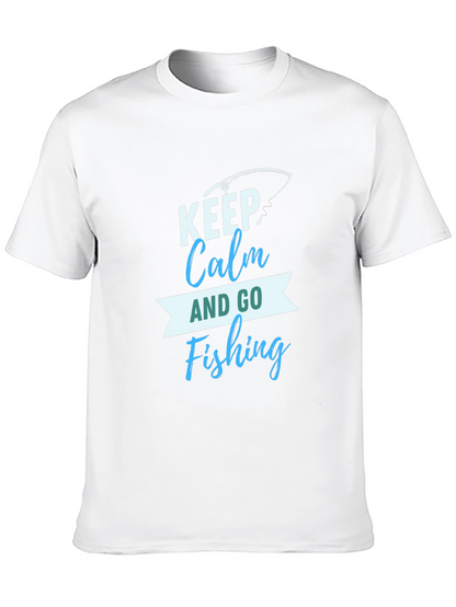 Keep Calm and Go Fishing Graphic T-Shirt