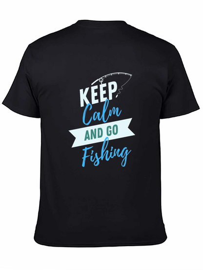 Keep Calm and Go Fishing Graphic T-Shirt